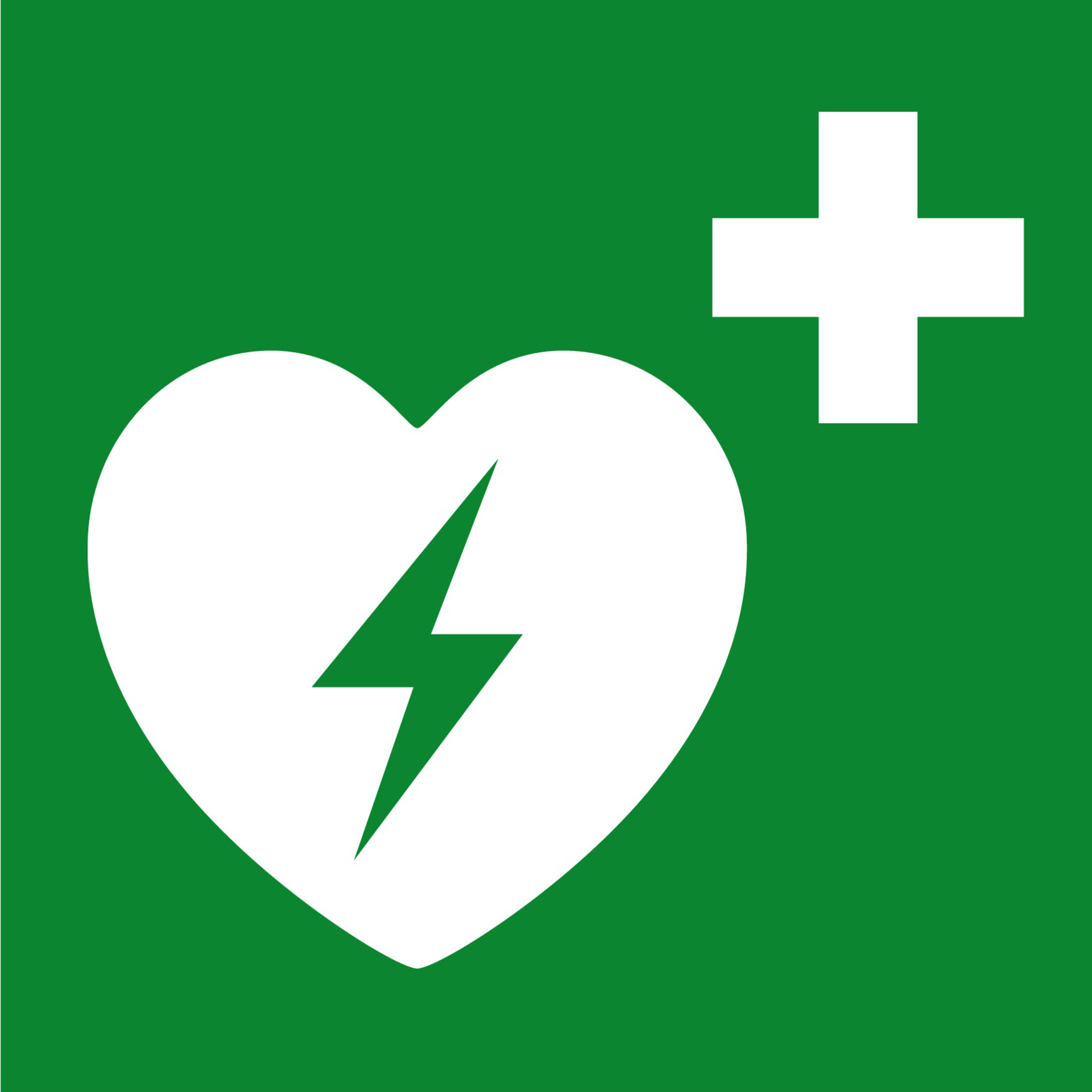 Defibrillator Sign