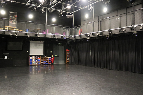 Inside the Theatre Studio (D3) at Kennet School.
