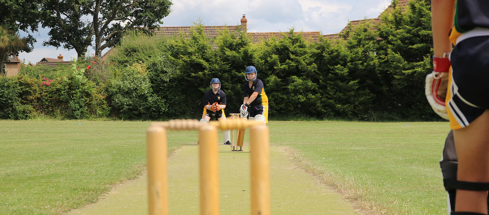 Kennet School pupils participating in a House Cricket match