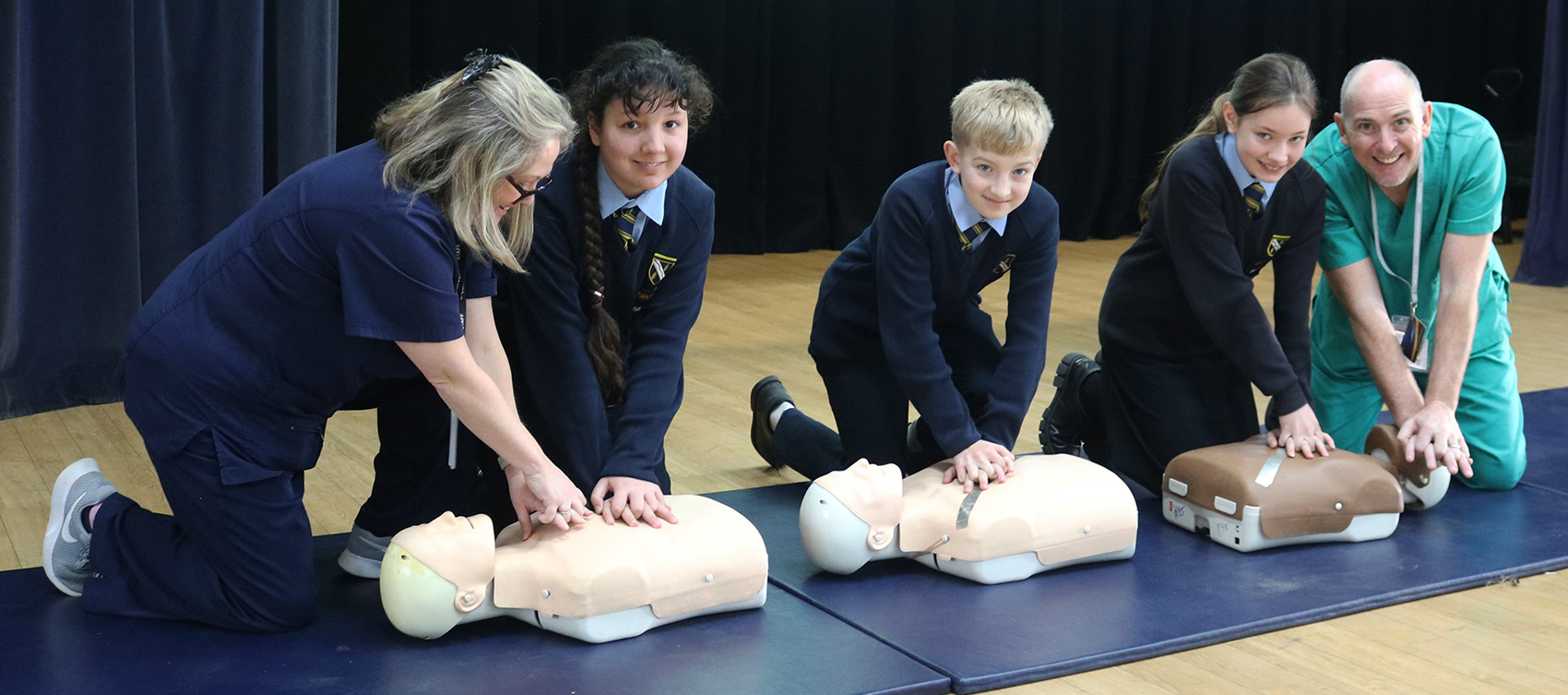 Kennet School pupils learn CPR as part of a PSHE workshop